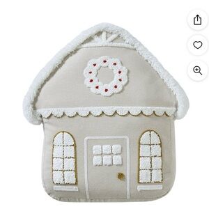 NWT Holiday 2024 My Texas House Gingerbread House Throw Pillow - 16X14